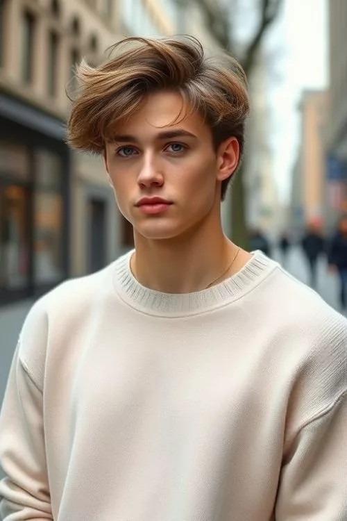 K-pop-Inspired Fluffy Curtain Taper