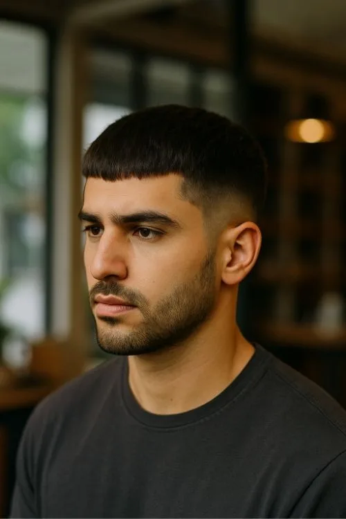 Layered Caesar with Razor Finish