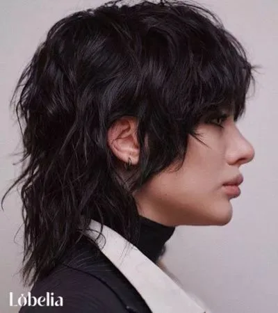 Long Crown Pixie Mullet