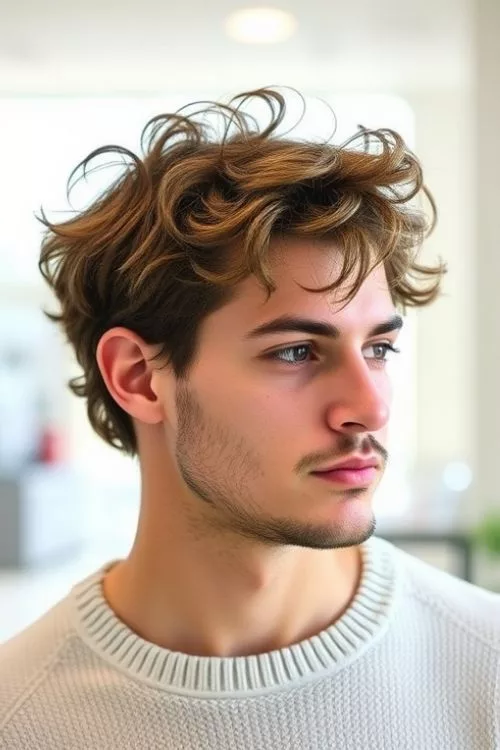 Loose Curls with Faded Edges