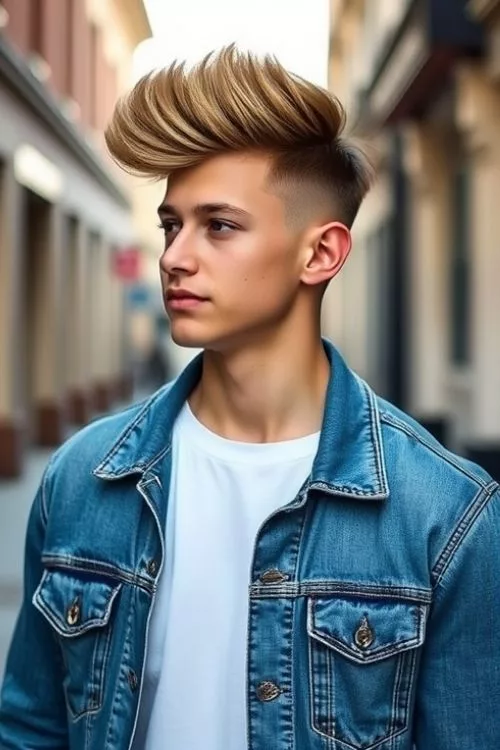 Low Taper with Blowout Style for Straight Hair