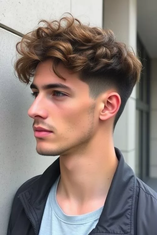 Medium-Length Curls with Clean Edges