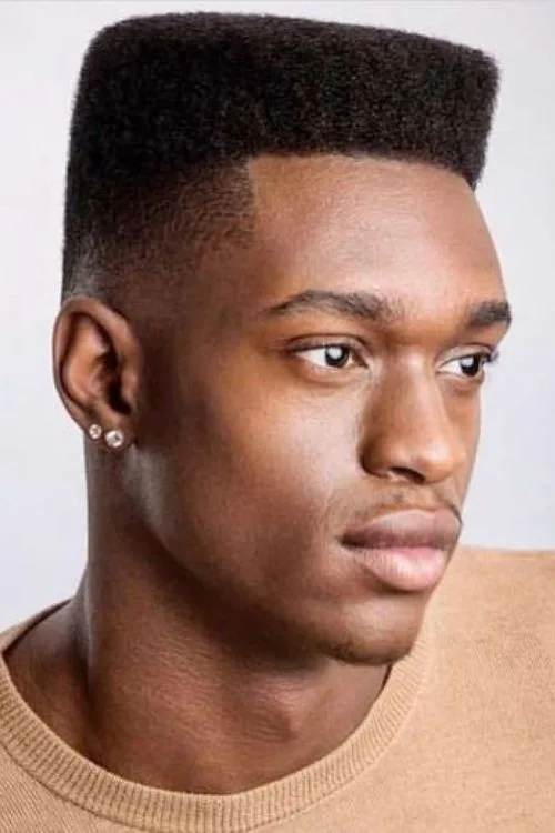 Medium-Length Flat Top Haircut for Men