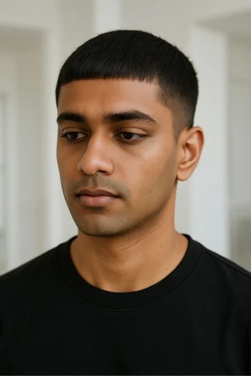 Minimalist Caesar with Tapered Edges