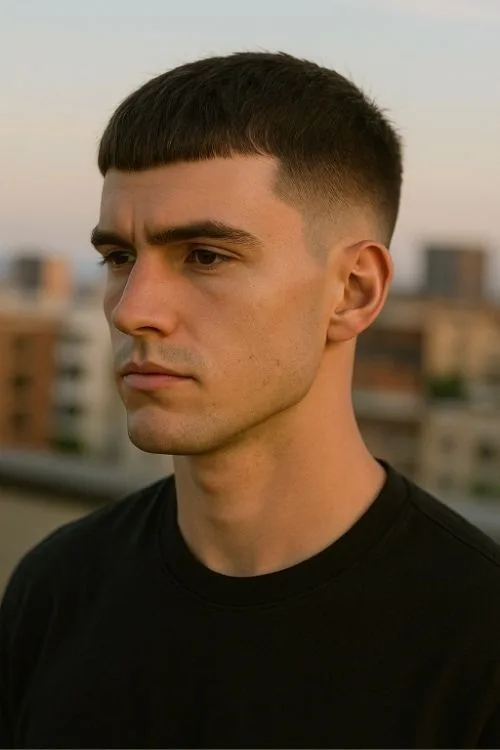 Modern Caesar with Drop Fade