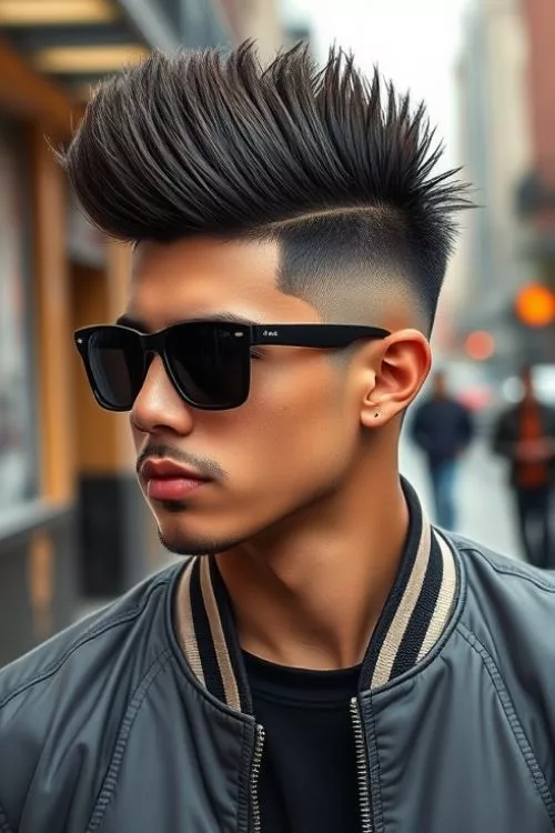 Mohawk Burst Fade for Men