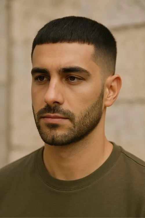 Shadow Caesar with Stubble Beard