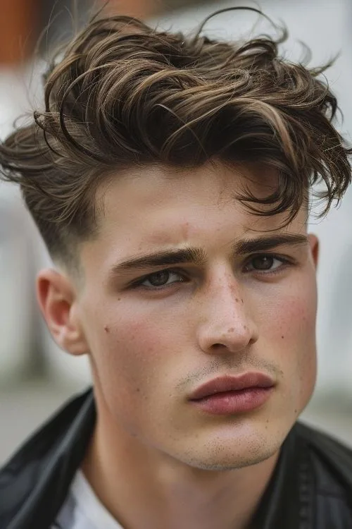 Short Ivy League with Low Fade