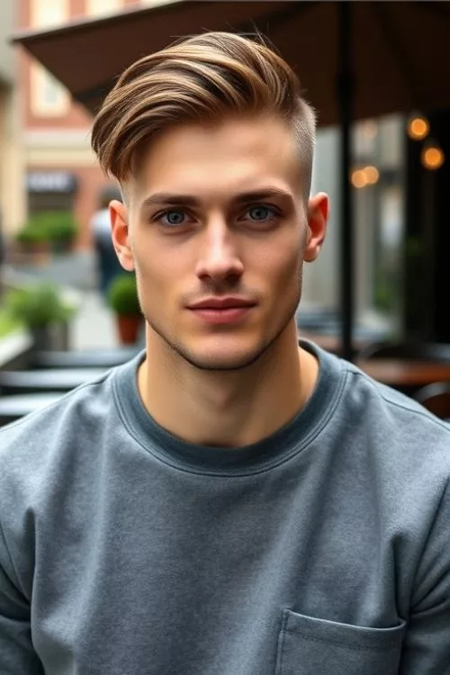 Side Fringe with Razor Fade for Men