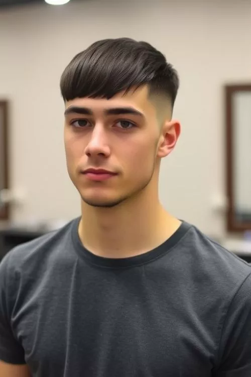 Straight French Crop + Low Taper for Straight Hair