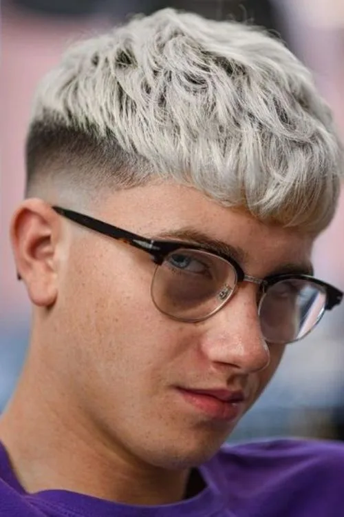 Textured Caesar with Fade