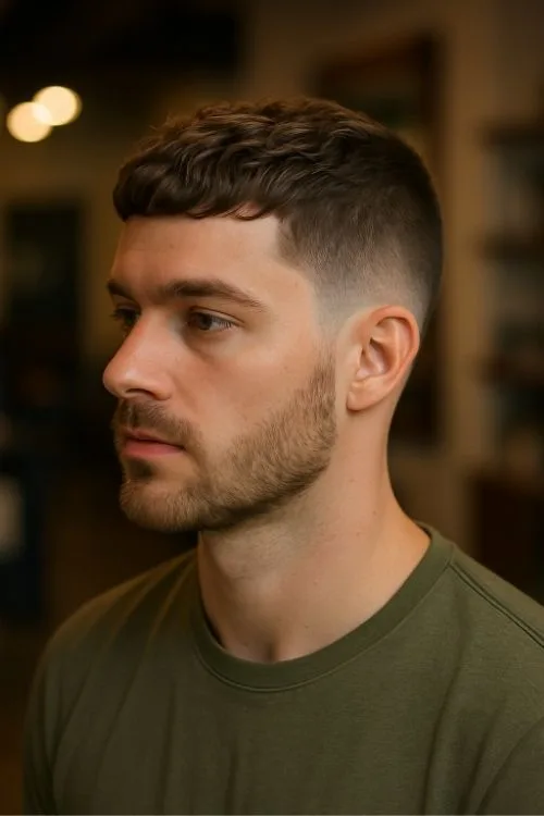 Wavy Caesar with Natural Flow