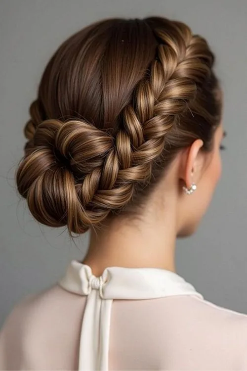 Braided Chignon Updo
