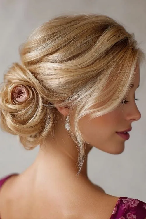 Braided Rose Bun
