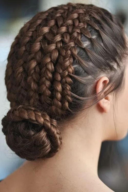 Intricate Basket Weave Updo
