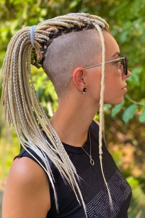 Undercut Braided Mohawk Pony
