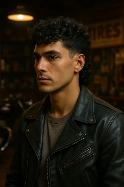 Curly Top with Tapered Back