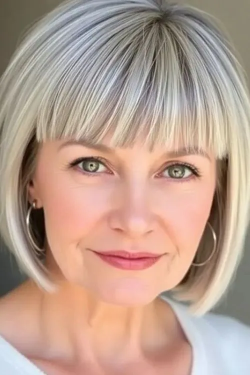 Bob with Choppy Bangs