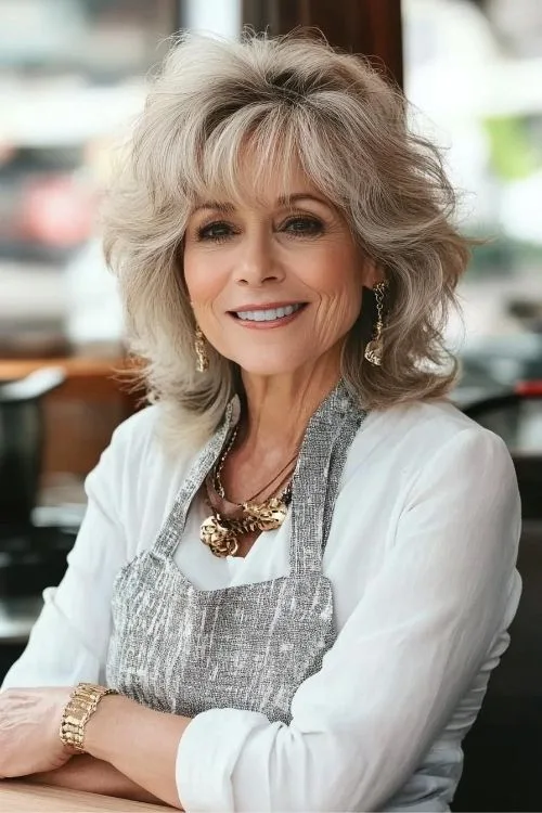 Feathered Hair with Bangs