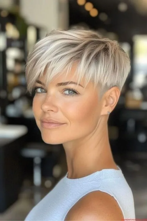 Feathered Pixie Cut