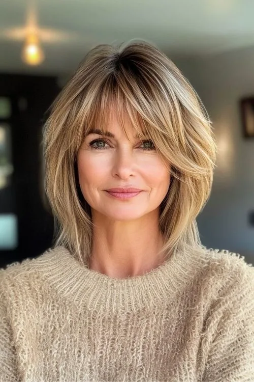 Long Bob (Lob) with Layers