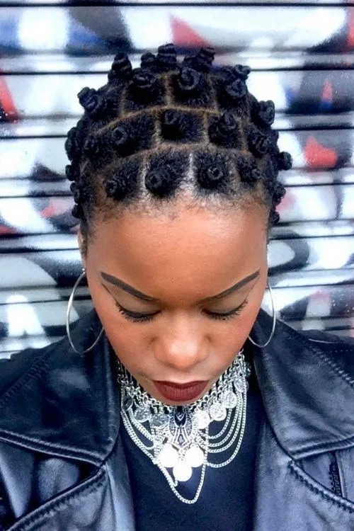 Short Bantu Knots