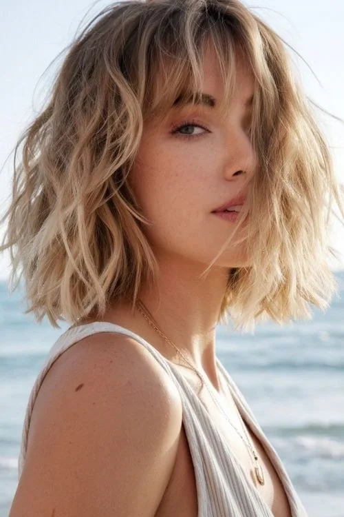 Textured Lob with Beach Waves