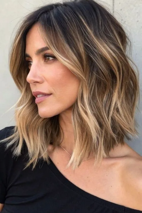 Textured Shoulder-Length Cut
