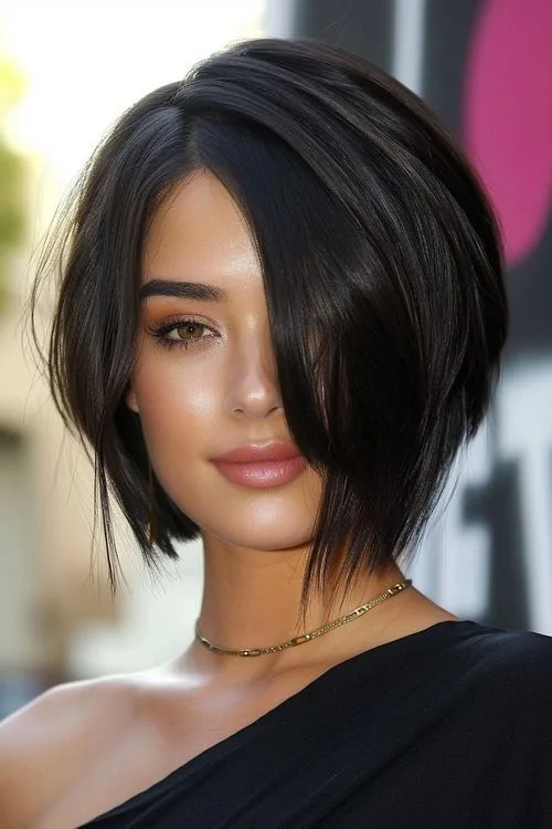 Asymmetrical A-Line with One Side Longer