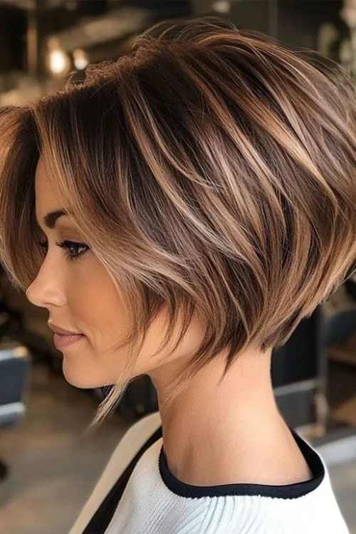 Asymmetrical Choppy Inverted Bob
