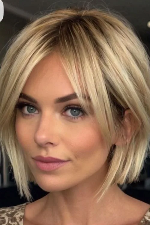 Inverted Bob with Razor-Cut Ends