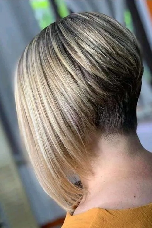 Inverted Bob with Undercut Design