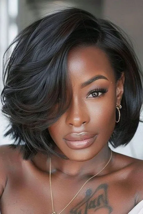 Layered French Bob for Extra Volume