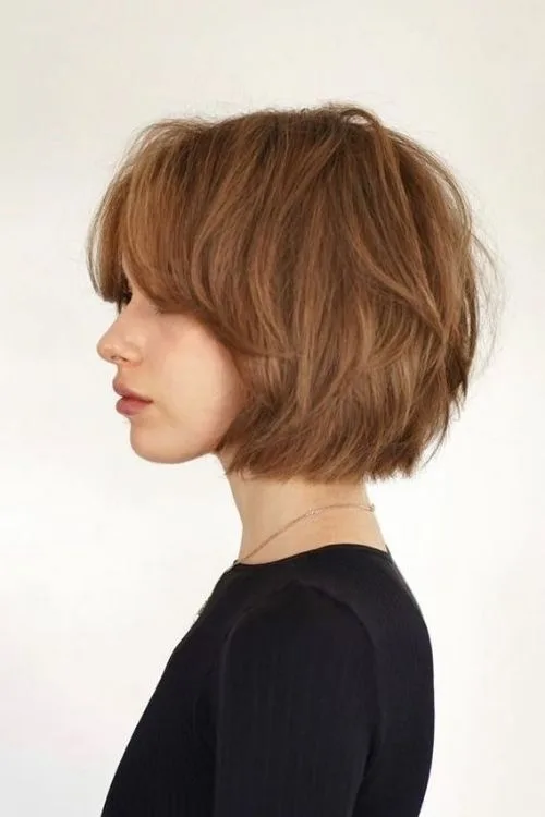 Layered French Bob for Volume