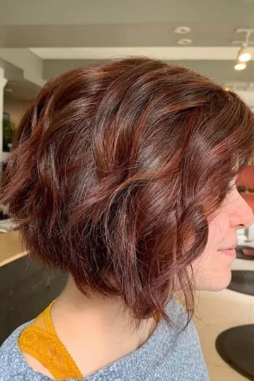 Messy Textured Asymmetrical Bob