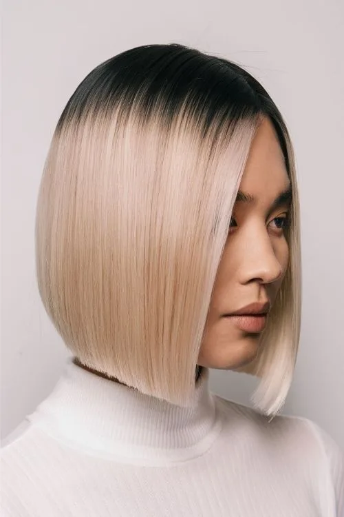 Platinum A-Line with Dark Roots