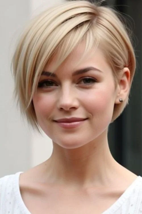 Short Asymmetrical Bob with Bangs