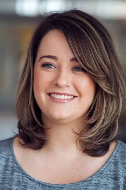 Shoulder-Length Stacked Bob with Soft Ends