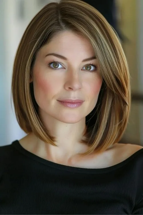 Stacked A-Line Bob with Graduated Layers