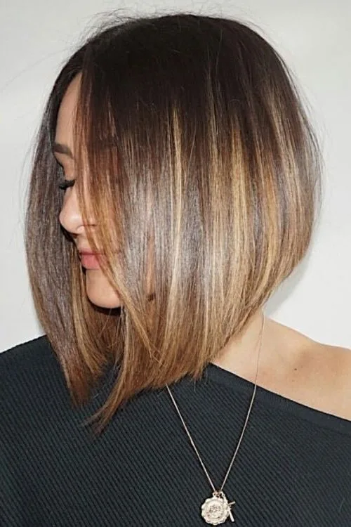 Stacked Collarbone-Length Cut