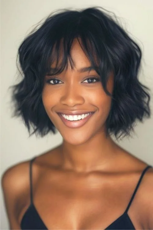 Wavy French Bob with Texture