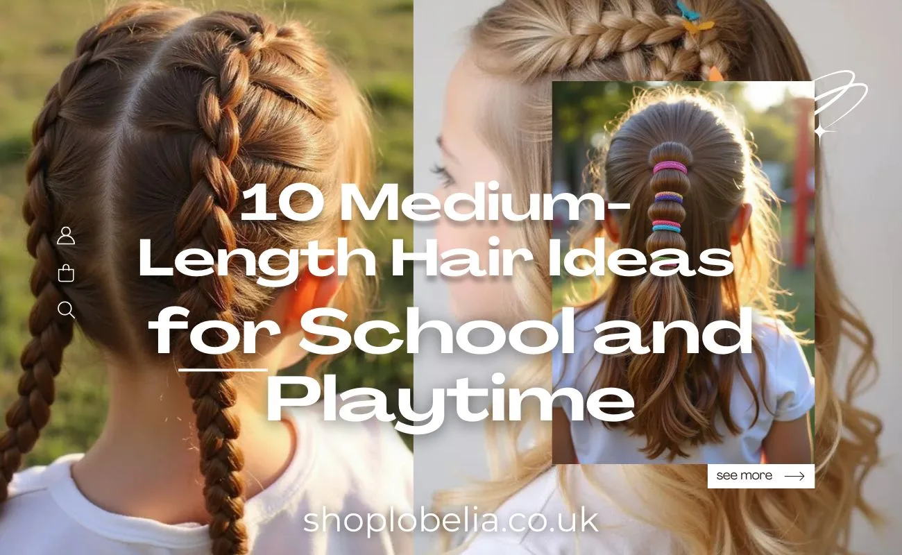 10 Adorable Medium-Length Hair Ideas for School and Playtime