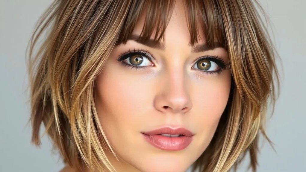 dimensional flattering textured face framing