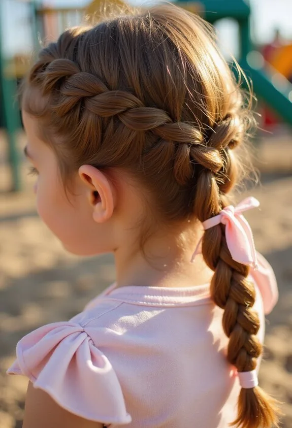 dimensional ribbon weave braid