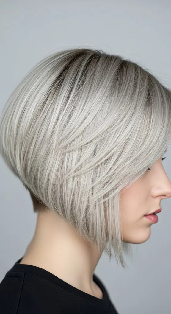 Asymmetrical Side-Swept Cut With Choppy Fringe