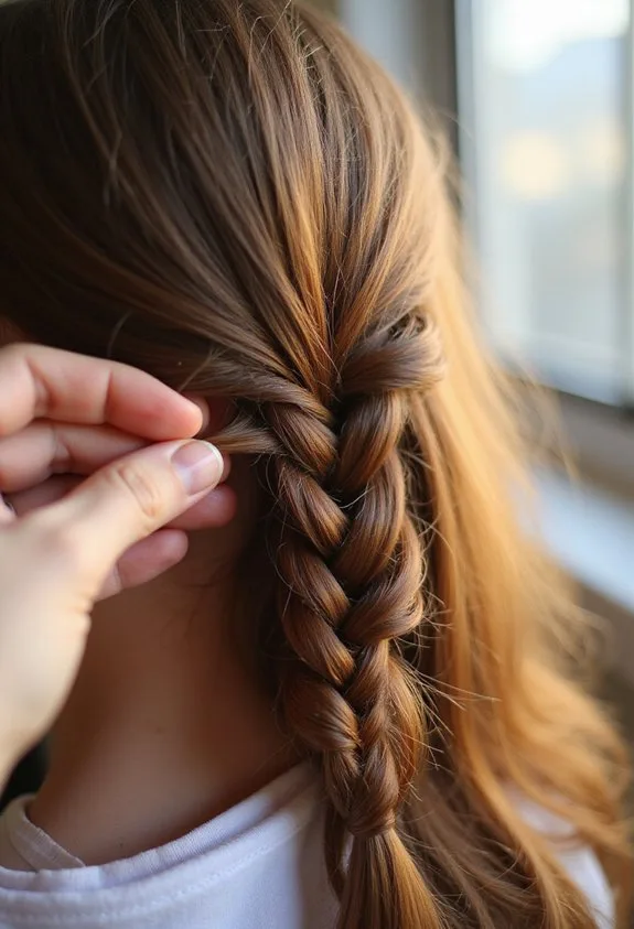 effortless chic side braid style