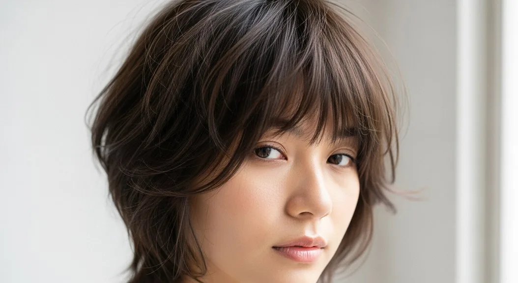 Shaggy Short Cut With Feathered Bangs