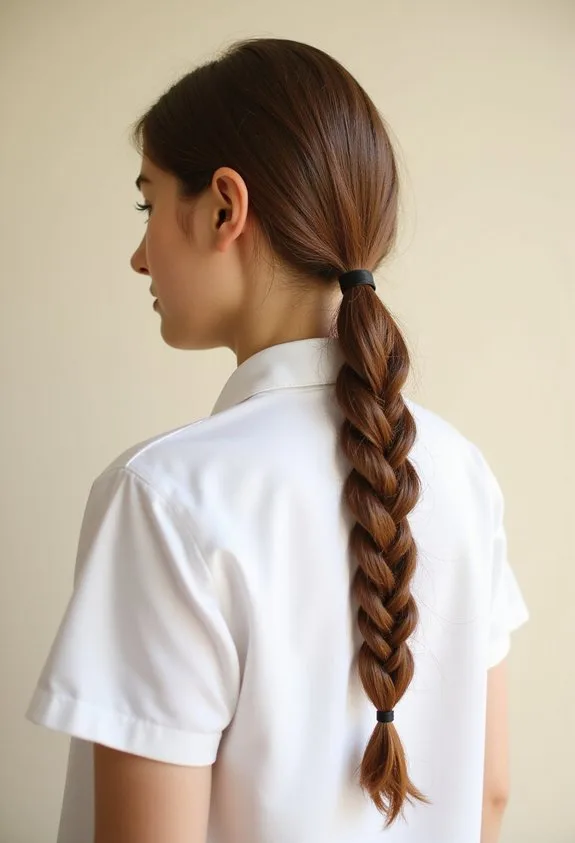 elegant side ponytail with twists