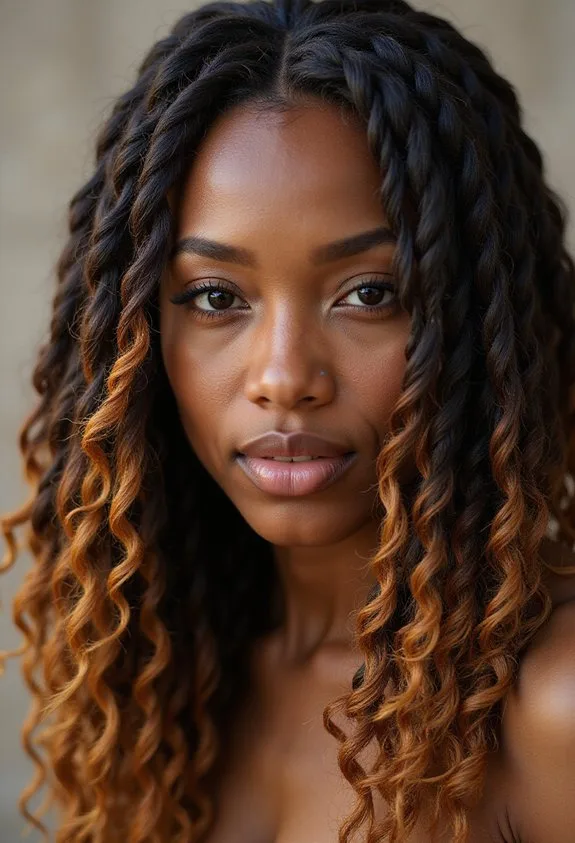 romantic bohemian low maintenance eye catching goddess locs
