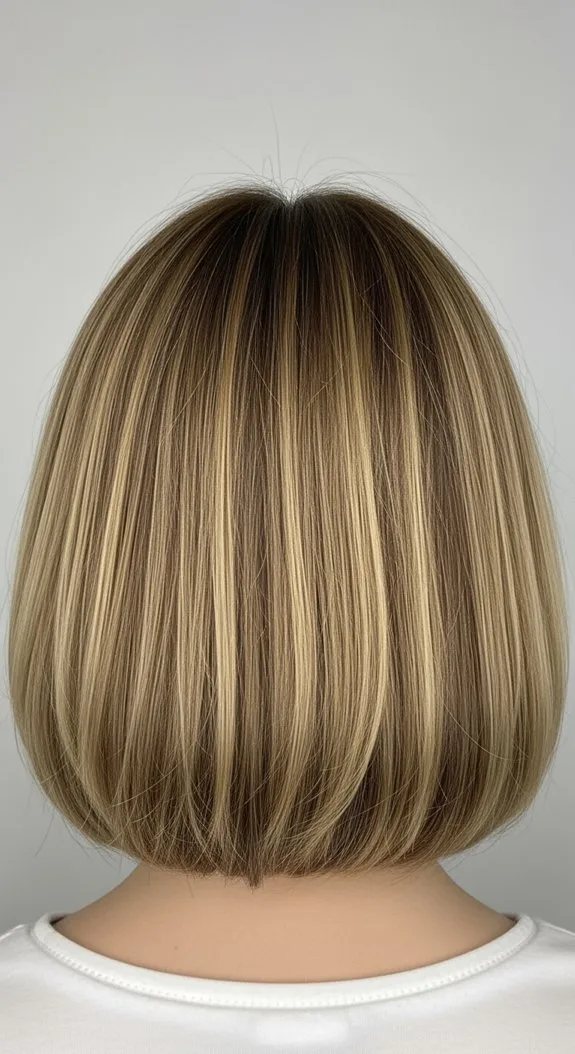 Chin-Length Layered Bob With Curtain Bangs
